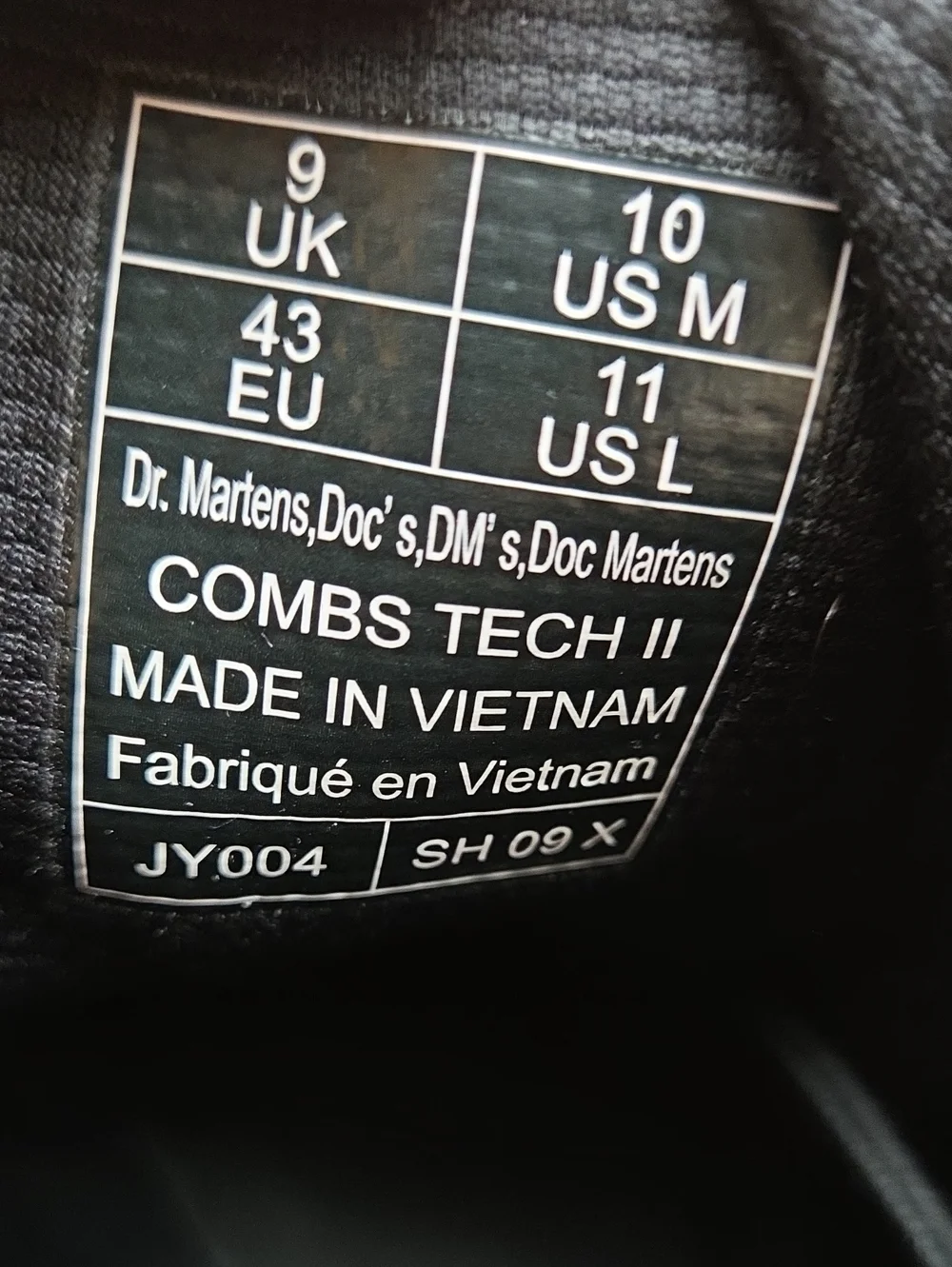 -- Dr Martens Combs Tech II Utility Boots Size Men's 10